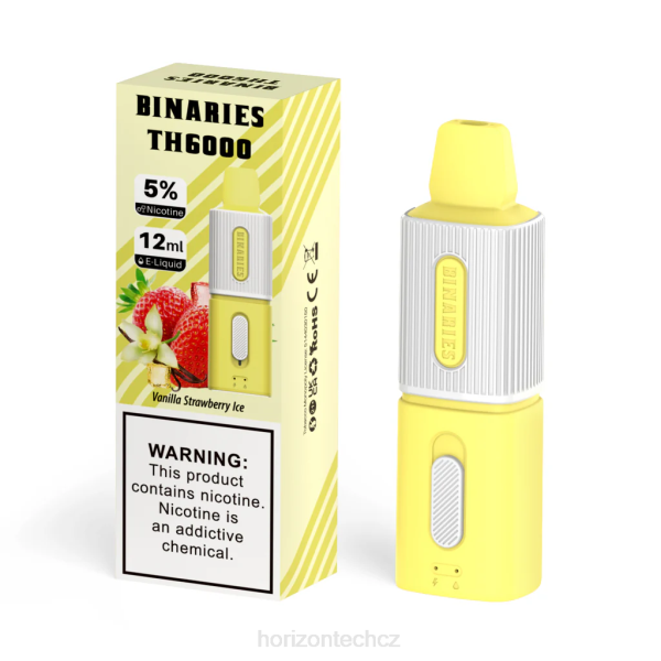HorizonTech Praha - HorizonTech Binaries Cabin th6000 jednorázové 12ml B00B102 vanilkový jahodový led
