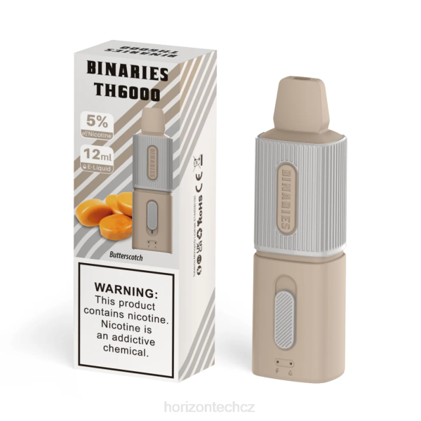 HorizonTech Vape CZ - HorizonTech Binaries Cabin th6000 jednorázové 12ml B00B103 máslový
