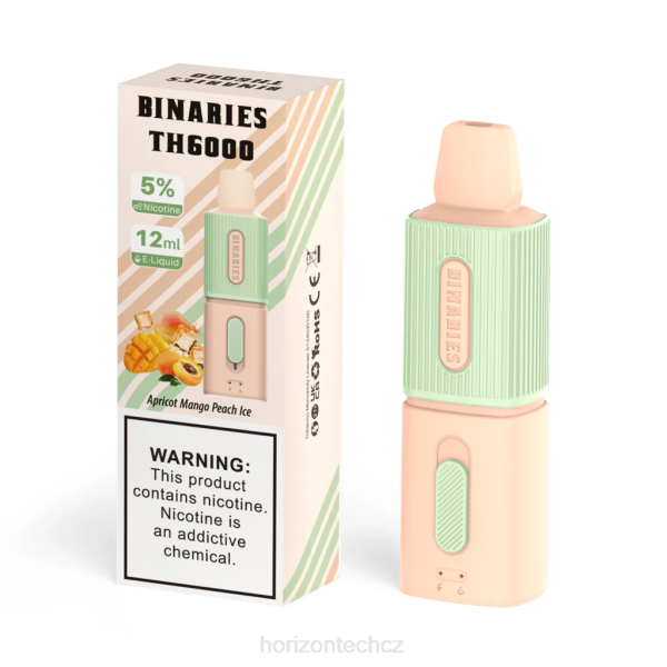 Horizon Tech Coils - HorizonTech Binaries Cabin th6000 jednorázové 12ml B00B104 meruňka mango broskev led