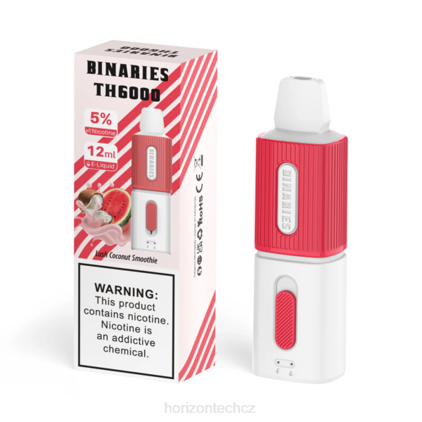 Horizon Tech Company - HorizonTech Binaries Cabin th6000 jednorázové 12ml B00B119 svěží kokosové smoothie