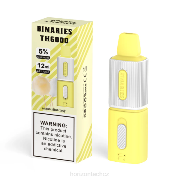 Horizon Tech Vape Coils - HorizonTech Binaries Cabin th6000 jednorázové 12ml B00B100 citronová cukrová vata