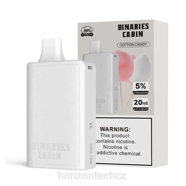 HorizonTech Vape CZ - HorizonTech Binaries Cabin jednorázové 20ml B00B73 cukrová vata