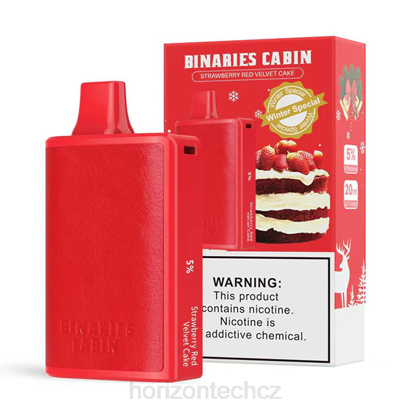Horizon Tech Company - HorizonTech Binaries Cabin jednorázové 20ml B00B79 jahodový červený sametový dort