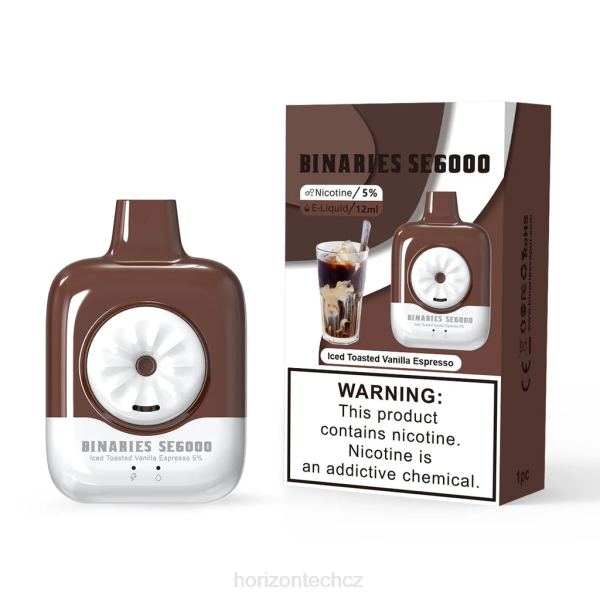 HorizonTech Vape CZ - HorizonTech Binaries Cabin jednorázové 12ml B00B153 ledové pražené vanilkové espresso
