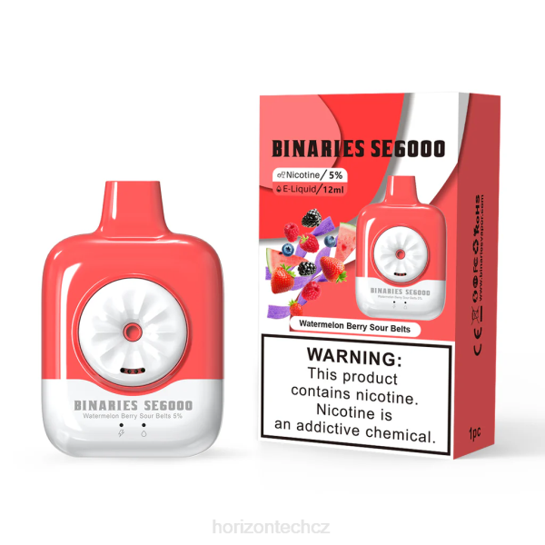 Horizon Tech Vape - HorizonTech Binaries Cabin jednorázové 12ml B00B138 meloun bobule kyselé pásy