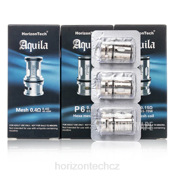 HorizonTech Vape CZ - HorizonTech Aquila cívka (3 balení) B00B183 p6 - 0,15 ohmu (3-balení)